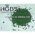 Ceramic color stain pigment for glaze-deep green